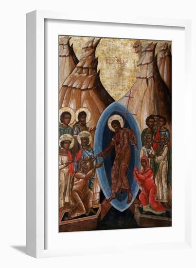 The Descent into Hell, Early16th C-null-Framed Giclee Print