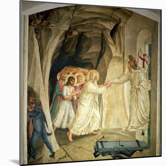 The Descent into Limbo, 1442-Fra Angelico-Mounted Giclee Print