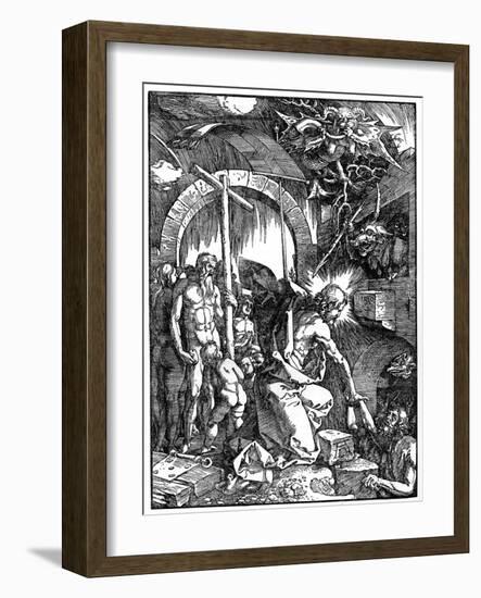 The Descent of Christ into Limbo, 1510-Albrecht Durer-Framed Giclee Print