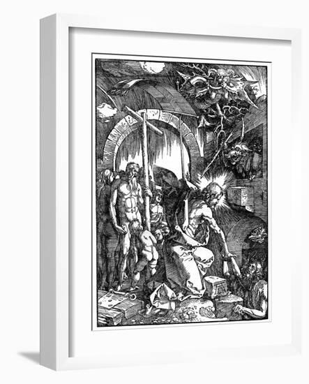 The Descent of Christ into Limbo, 1510-Albrecht Durer-Framed Giclee Print