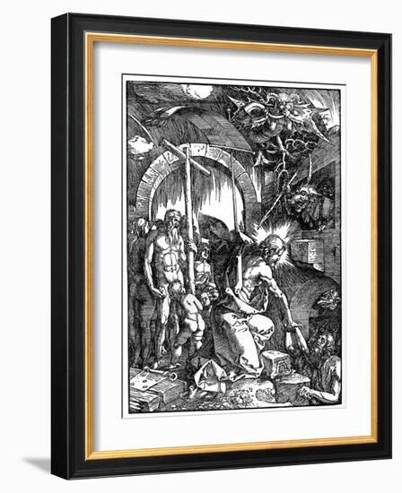 The Descent of Christ into Limbo, 1510-Albrecht Durer-Framed Giclee Print