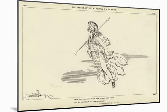 The Descent of Minerva to Ithaca-John Flaxman-Mounted Giclee Print