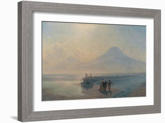 The Descent of Noah from Mount Ararat-Ivan Konstantinovich Aivazovsky-Framed Giclee Print