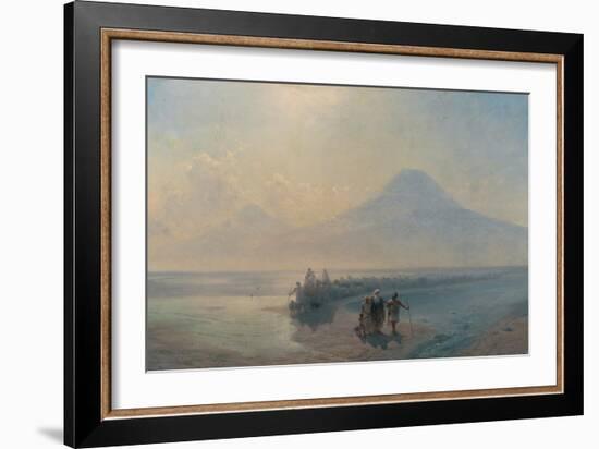 The Descent of Noah from Mount Ararat-Ivan Konstantinovich Aivazovsky-Framed Giclee Print