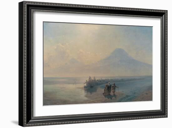 The Descent of Noah from Mount Ararat-Ivan Konstantinovich Aivazovsky-Framed Giclee Print