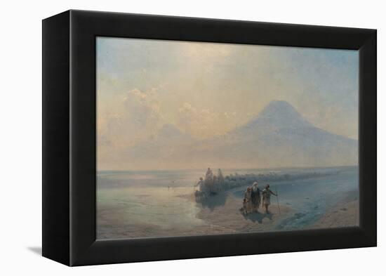 The Descent of Noah from Mount Ararat-Ivan Konstantinovich Aivazovsky-Framed Premier Image Canvas