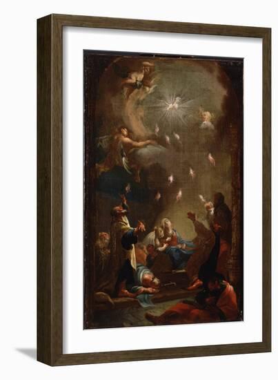 The Descent of the Holy Spirit (Pentecos), C. 1750-Joseph Ignaz Mildorfer-Framed Giclee Print