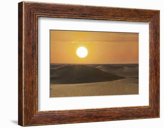 The Desert Near Liwa, Abu Dhabi, United Arab Emirates, Middle East-Angelo Cavalli-Framed Photographic Print