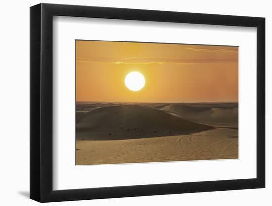 The Desert Near Liwa, Abu Dhabi, United Arab Emirates, Middle East-Angelo Cavalli-Framed Photographic Print