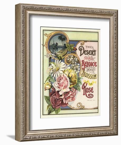 The Desert Shall Rejoice and Blossom as the Rose-null-Framed Giclee Print