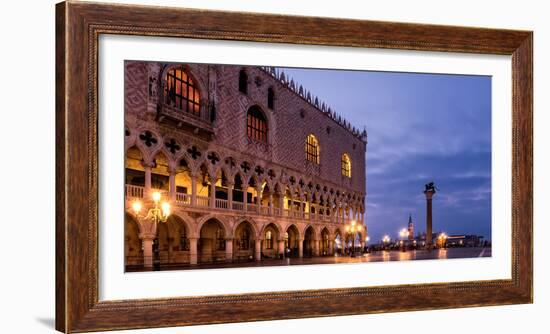 The Deserted St. Mark's Square in the Early Morning, Venice, UNESCO World Heritage Site-Karen Deakin-Framed Photographic Print