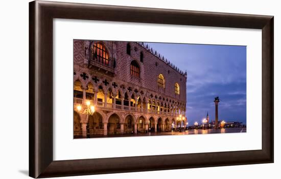 The Deserted St. Mark's Square in the Early Morning, Venice, UNESCO World Heritage Site-Karen Deakin-Framed Photographic Print