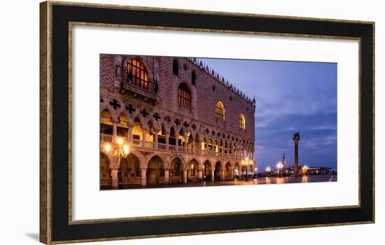 The Deserted St. Mark's Square in the Early Morning, Venice, UNESCO World Heritage Site-Karen Deakin-Framed Photographic Print