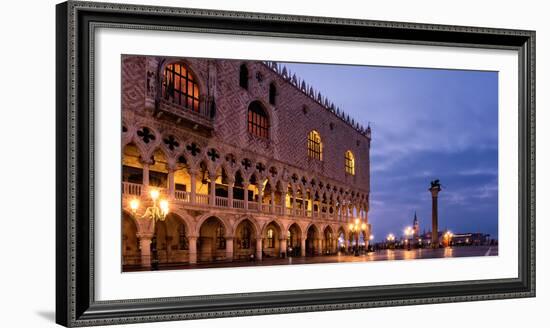 The Deserted St. Mark's Square in the Early Morning, Venice, UNESCO World Heritage Site-Karen Deakin-Framed Photographic Print