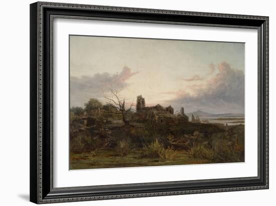 The Deserted Village (Goldsmith's)-James Holland-Framed Giclee Print