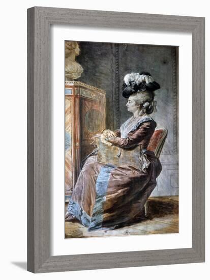 The Designer-Louis de Carmontelle-Framed Giclee Print
