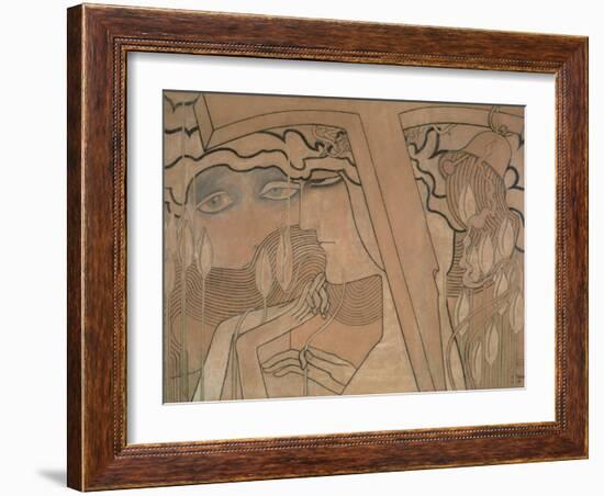 The Desire and the Satisfaction, 1893-Jan Theodore Toorop-Framed Giclee Print