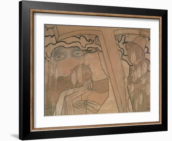 The Desire and the Satisfaction, 1893-Jan Theodore Toorop-Framed Giclee Print