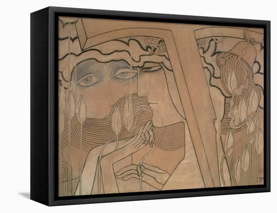 The Desire and the Satisfaction, 1893-Jan Theodore Toorop-Framed Premier Image Canvas