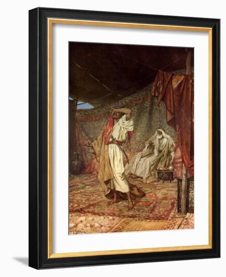 The despair of Esau - Bible-William Brassey Hole-Framed Giclee Print