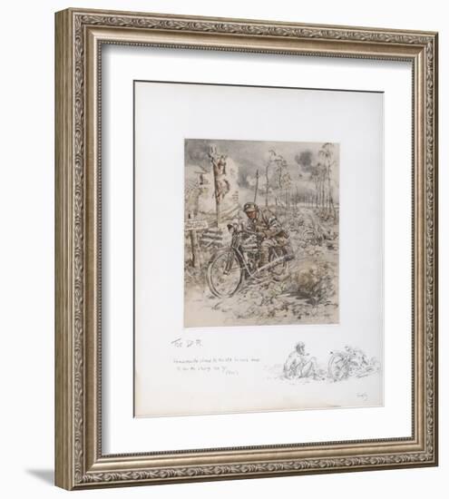 The Despatch Rider-Snaffles-Framed Premium Giclee Print