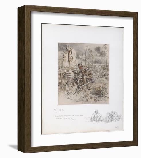 The Despatch Rider-Snaffles-Framed Premium Giclee Print