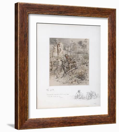 The Despatch Rider-Snaffles-Framed Premium Giclee Print