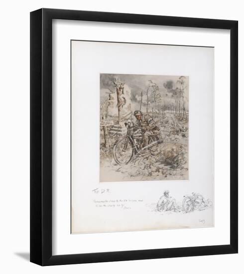 The Despatch Rider-Snaffles-Framed Premium Giclee Print