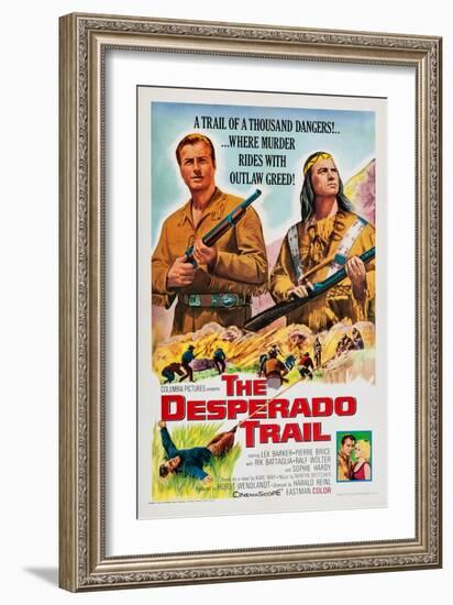 The Desperado Trail, from Left: Lex Barker, Pierre Brice, 1965-null-Framed Art Print