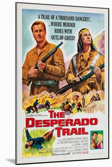 The Desperado Trail, from Left: Lex Barker, Pierre Brice, 1965-null-Mounted Art Print