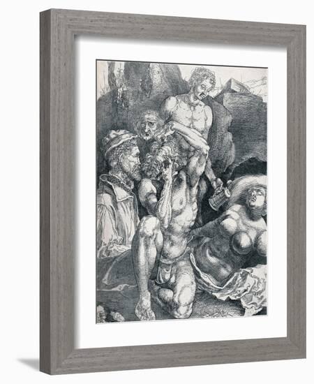 The Desperate Man, 1513-1517-Albrecht Dürer-Framed Giclee Print