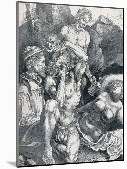 The Desperate Man, 1513-1517-Albrecht Dürer-Mounted Giclee Print