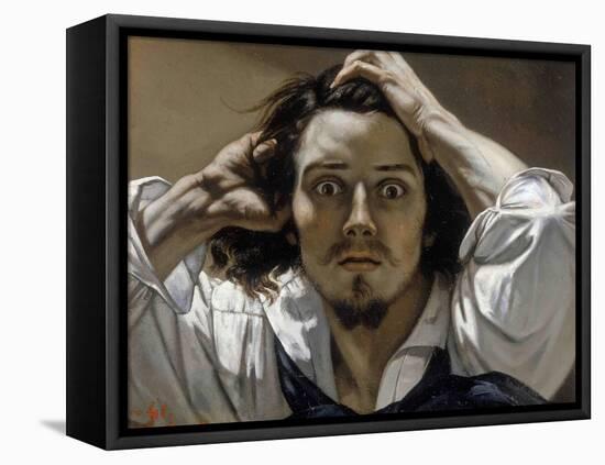 The Desperate Man (Self-Portrai)-Gustave Courbet-Framed Premier Image Canvas