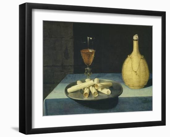 The Dessert of Wafers (Le dessert de gaufrettes)-Lubin Baugin-Framed Giclee Print