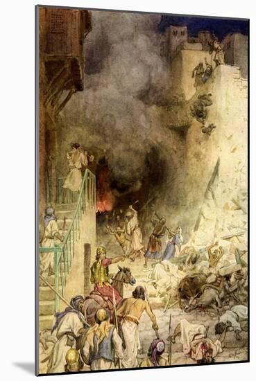 The Destruction of Jericho - Bible-William Brassey Hole-Mounted Giclee Print