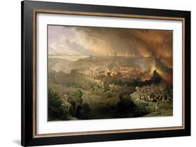 The Destruction of Jerusalem in 70 AD-David Roberts-Framed Giclee Print