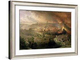 The Destruction of Jerusalem in 70 AD-David Roberts-Framed Giclee Print