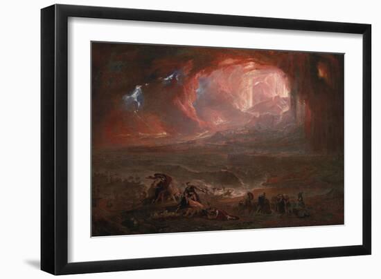 The Destruction of Pompei and Herculaneum-John Martin-Framed Giclee Print