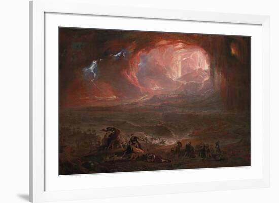 The Destruction of Pompei and Herculaneum-John Martin-Framed Giclee Print