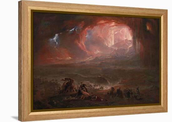 The Destruction of Pompei and Herculaneum-John Martin-Framed Premier Image Canvas