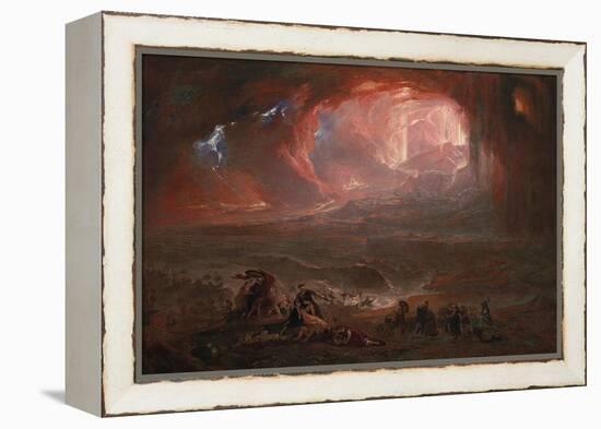 The Destruction of Pompei and Herculaneum-John Martin-Framed Premier Image Canvas