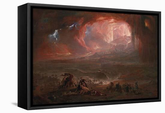 The Destruction of Pompei and Herculaneum-John Martin-Framed Premier Image Canvas