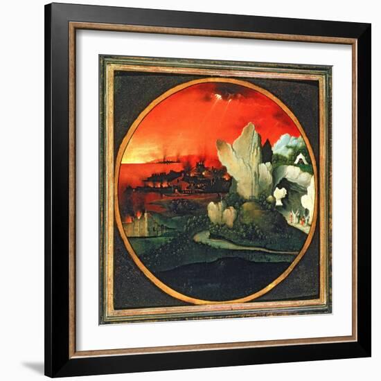 The Destruction of Sodom and Gomorrah, 16th Century-Joachim Patenir-Framed Giclee Print