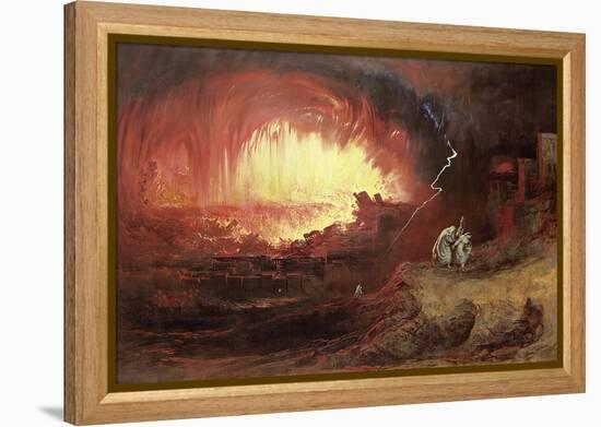 The Destruction of Sodom and Gomorrah, 1852-John Martin-Framed Premier Image Canvas