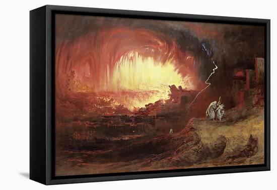 The Destruction of Sodom and Gomorrah, 1852-John Martin-Framed Premier Image Canvas