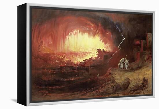 The Destruction of Sodom and Gomorrah, 1852-John Martin-Framed Premier Image Canvas