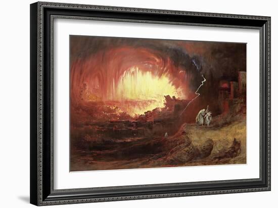 The Destruction of Sodom and Gomorrah, 1852-John Martin-Framed Giclee Print