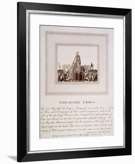 The Destruction of the Cheapside Cross, London, 1793-null-Framed Giclee Print