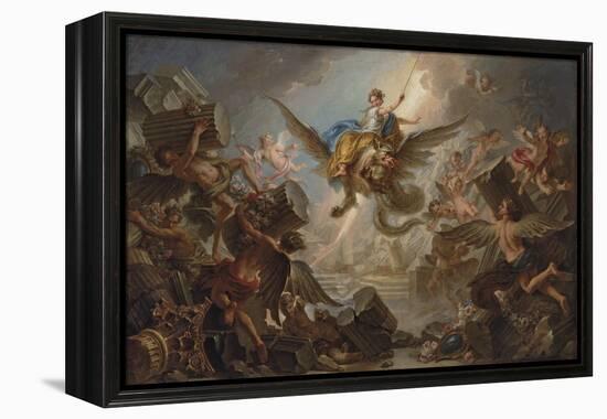 The Destruction of the Palace of Armida, 1737 (Oil on Canvas)-Charles Antoine Coypel-Framed Premier Image Canvas