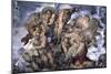 The, Detail Last Judgement-Michelangelo Buonarroti-Mounted Giclee Print